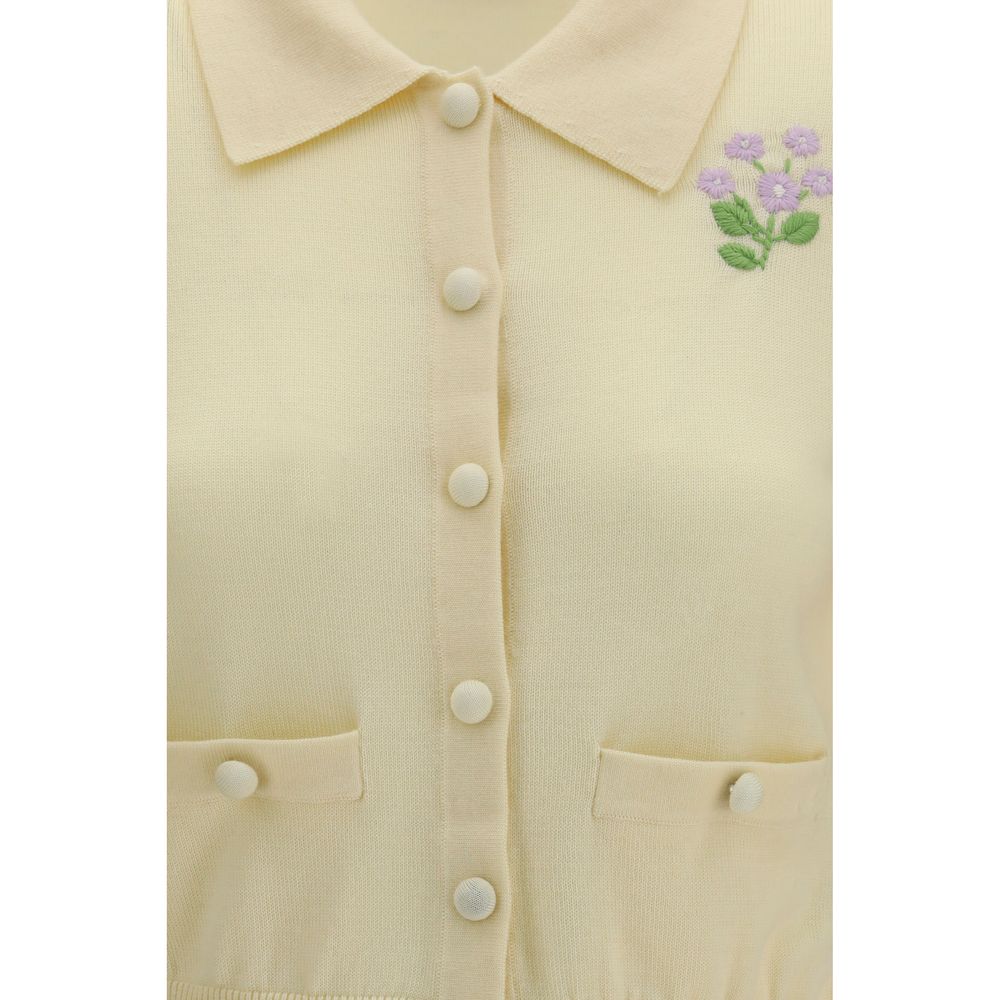 Gilet Self-Portrait Bicolor en laine Oves Aries