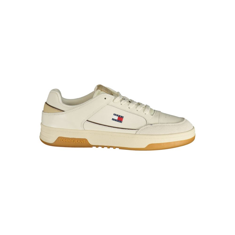 Baskets Tommy Hilfiger blanches en polyuréthane pour homme