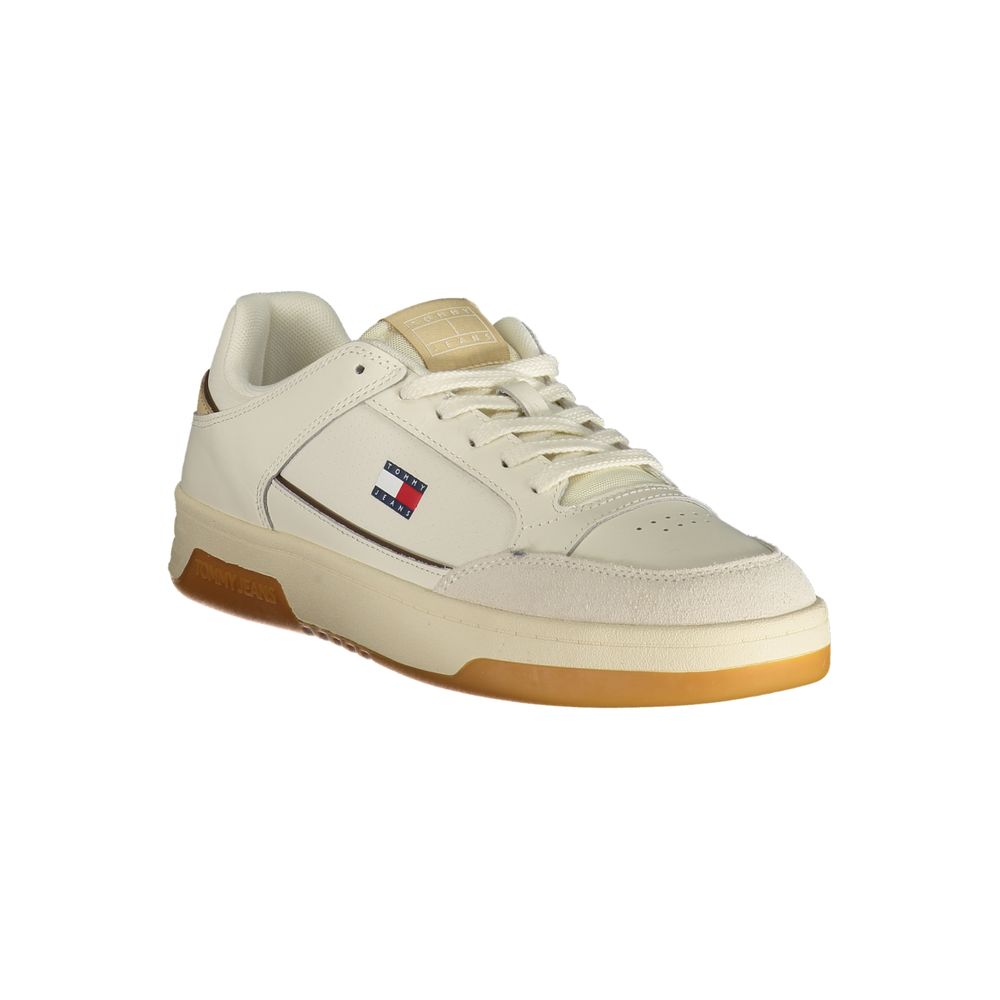 Baskets Tommy Hilfiger blanches en polyuréthane pour homme