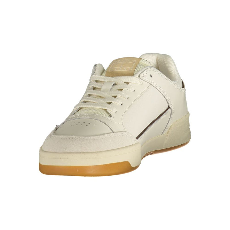 Baskets Tommy Hilfiger blanches en polyuréthane pour homme