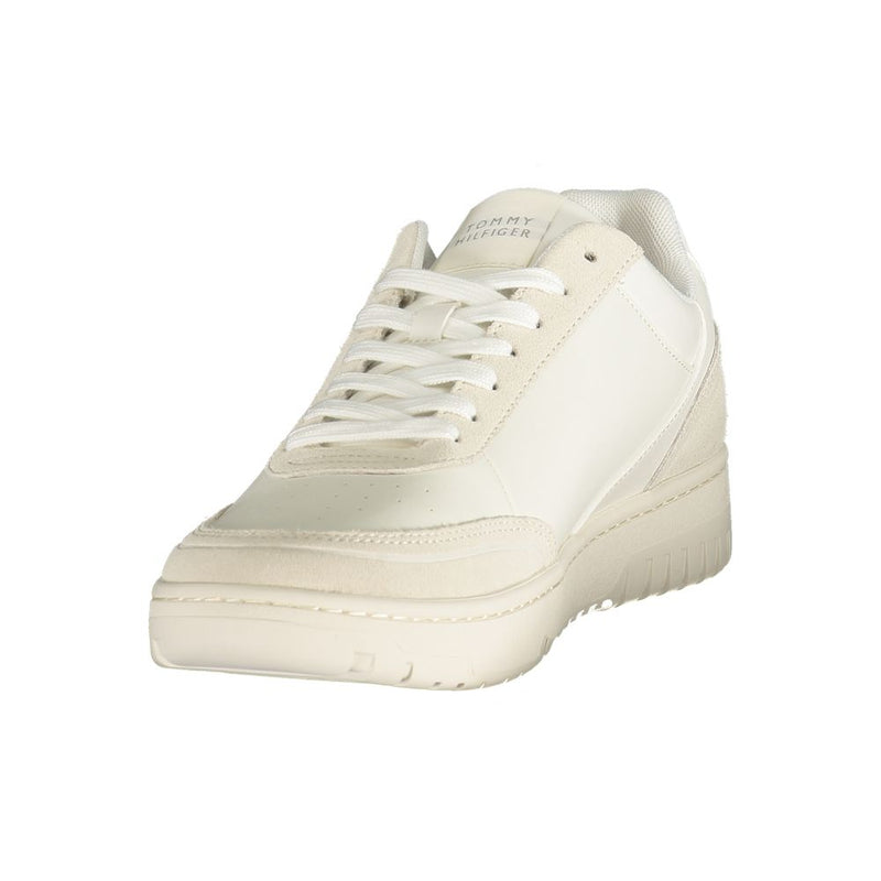 Baskets Tommy Hilfiger blanches en polyuréthane pour homme