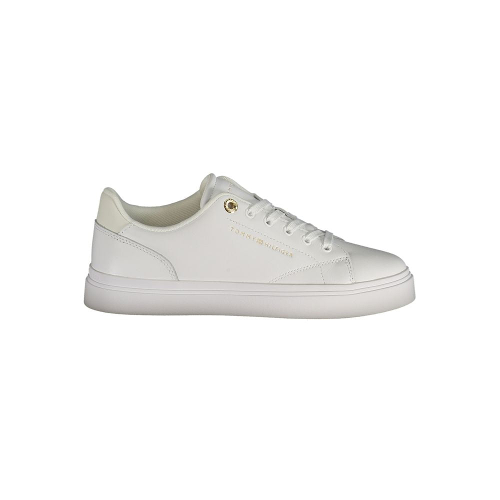 Tommy Hilfiger Baskets blanches en polyuréthane pour femme