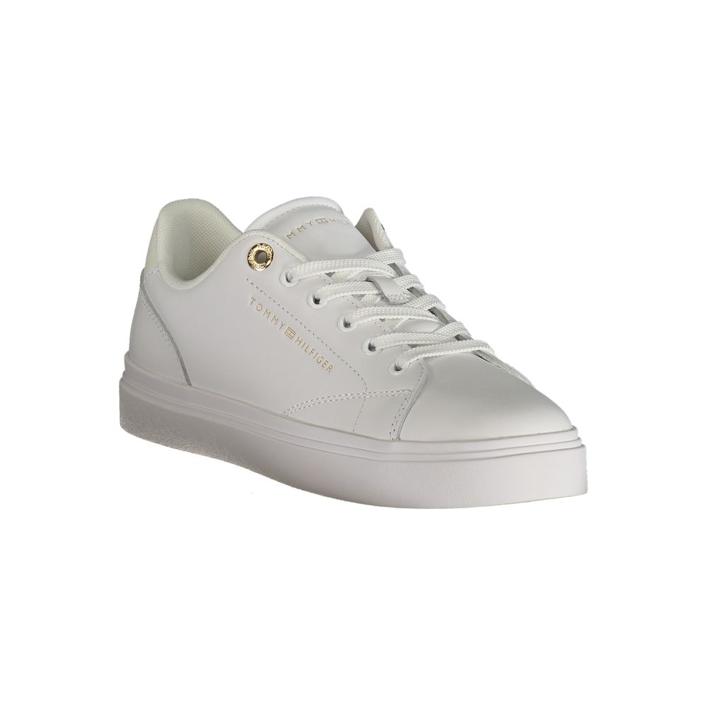 Tommy Hilfiger Baskets blanches en polyuréthane pour femme