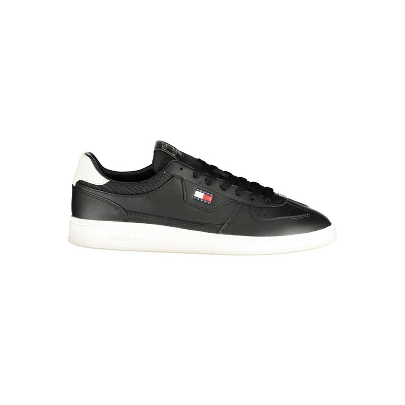 Baskets basses pour homme en polyuréthane noir Tommy Hilfiger