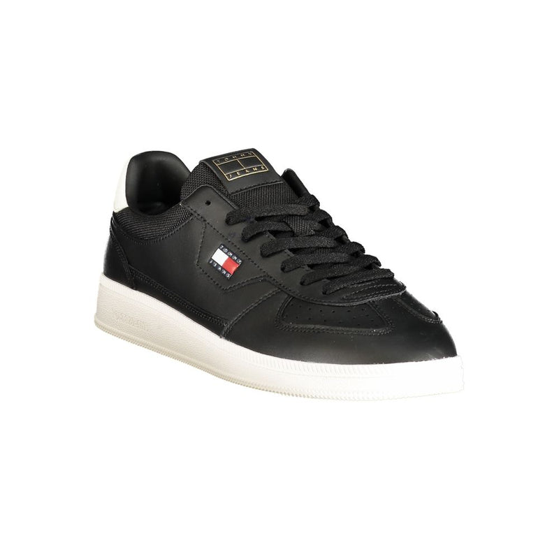 Baskets basses pour homme en polyuréthane noir Tommy Hilfiger