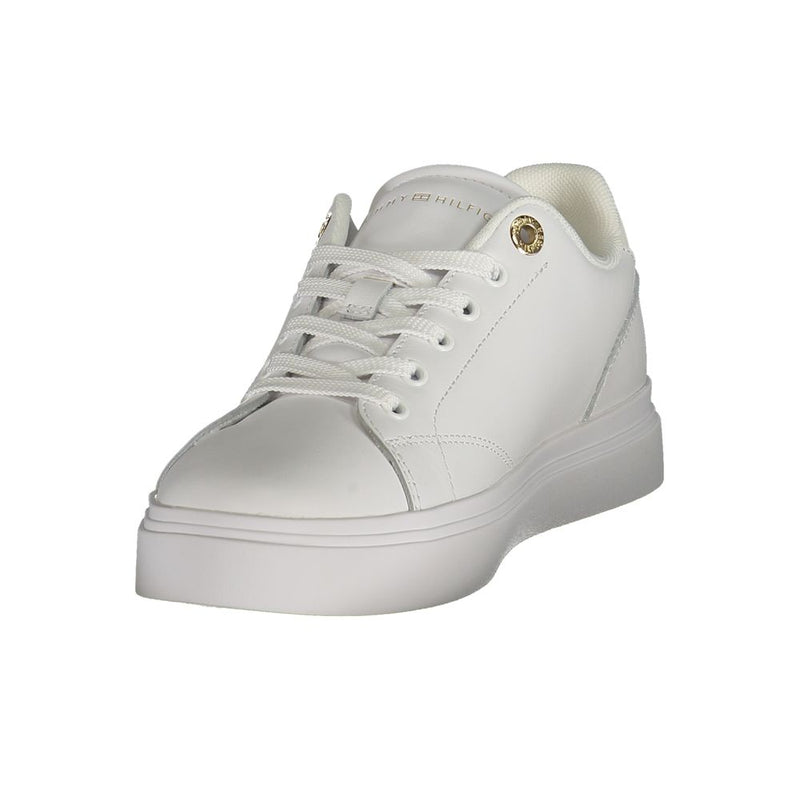 Tommy Hilfiger Baskets blanches en polyuréthane pour femme