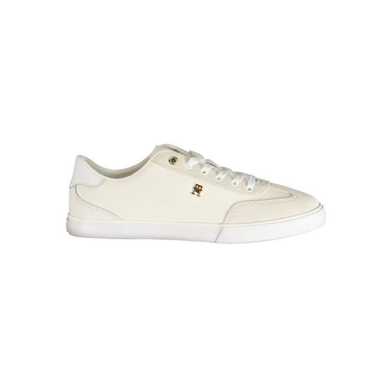 Tommy Hilfiger White Polyurethane Women's Sneaker