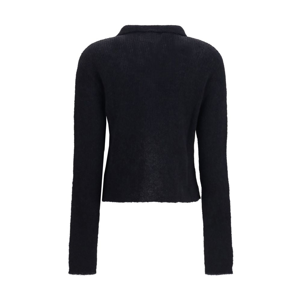 Notre gilet Legacy noir en alpaga-vigogne