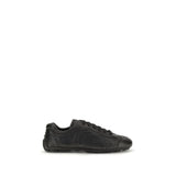 Prada Black Lamb Ovis Aries Low Top Sneakers for Men