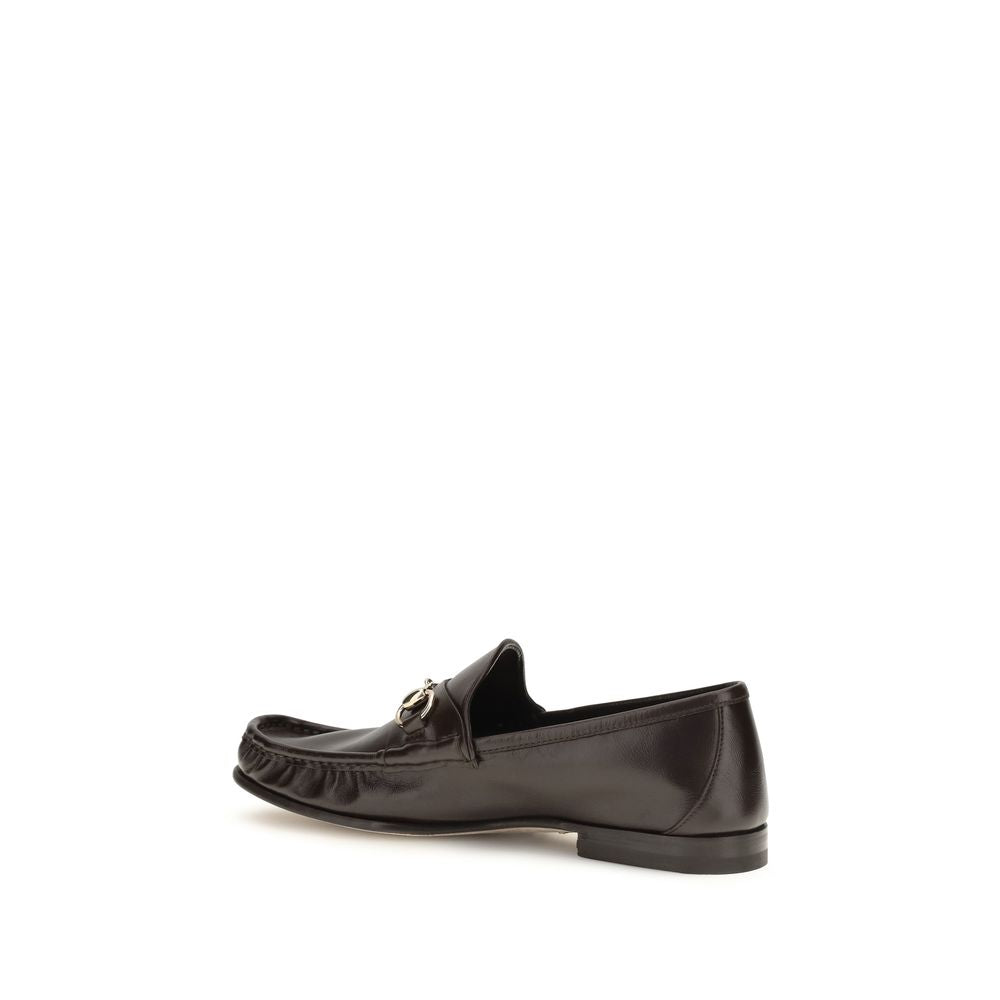 Mocassins Gucci Bos Taurus en cuir de veau marron