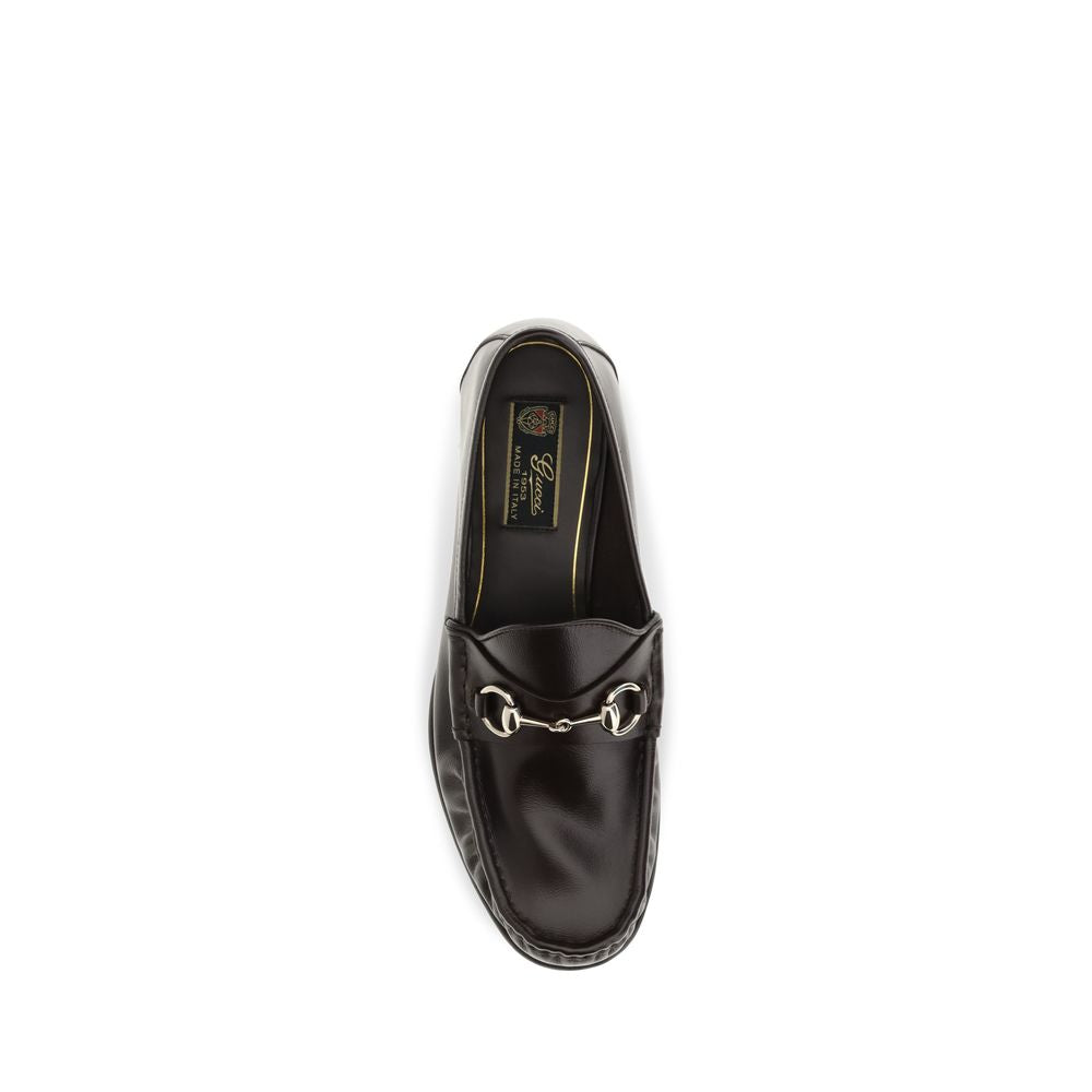 Mocassins Gucci Bos Taurus en cuir de veau marron