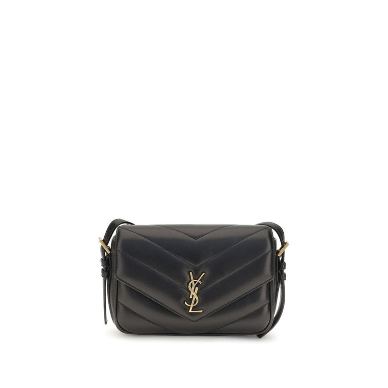 Saint Laurent Black Lamb Ovis Aries Shoulder Bag