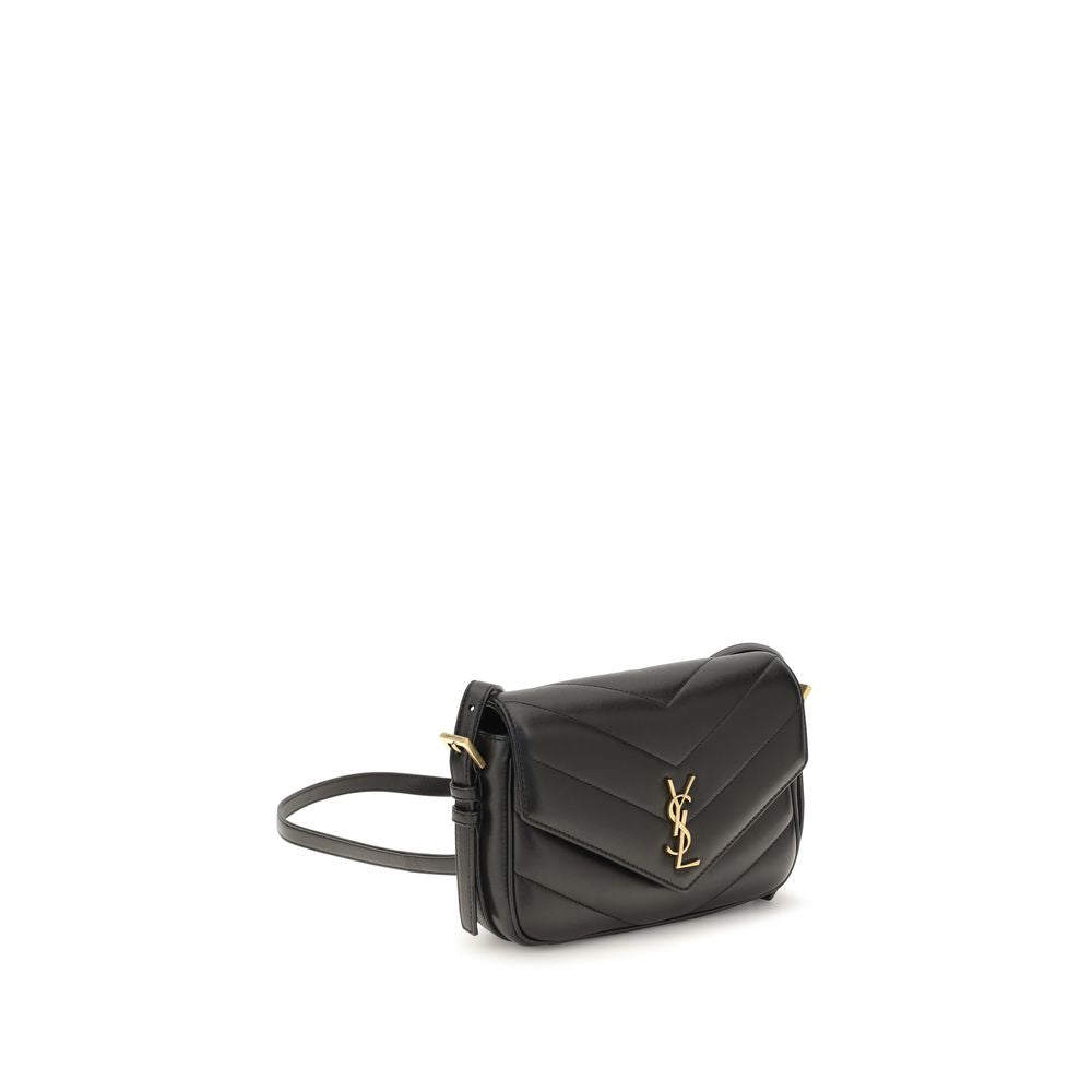 Saint Laurent Black Lamb Ovis Aries Shoulder Bag