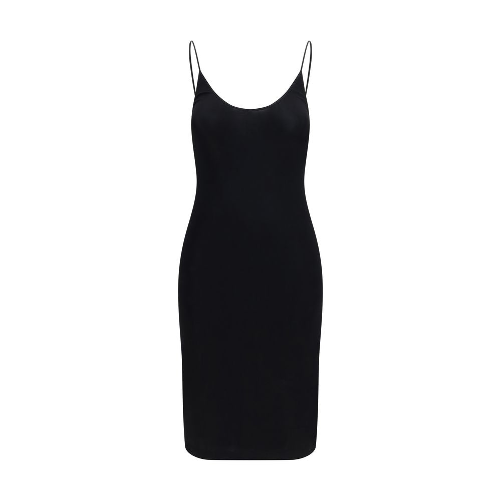 Saint Laurent Cassandre Black Viscose Cocktail Dress