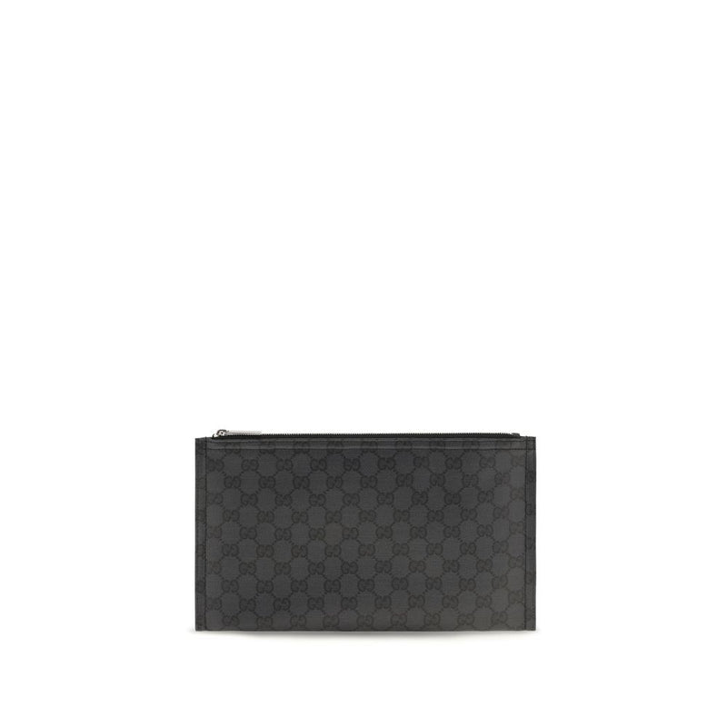 Gucci Essence Classic Black Fabric Clutch Bag