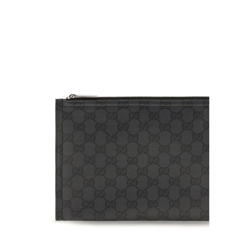 Gucci Essence Classic Black Fabric Clutch Bag