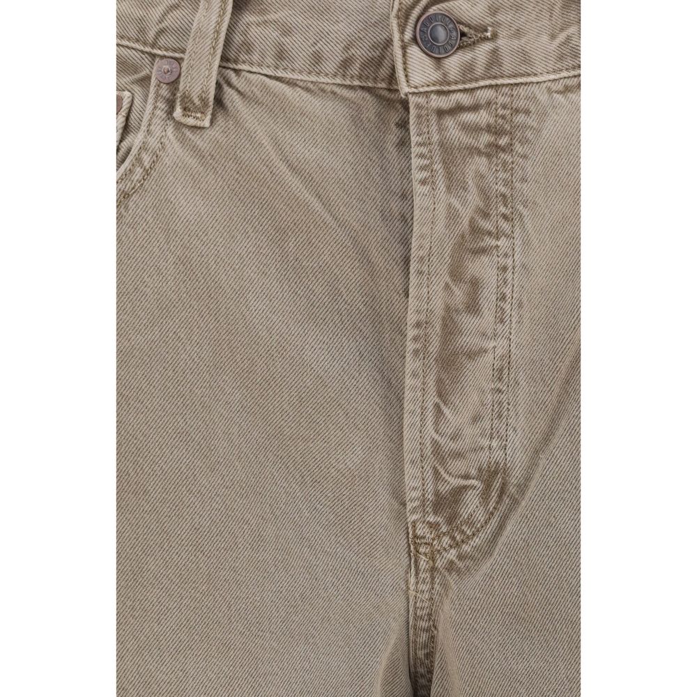 Agolde Pantalon Décontracté en Coton Marron