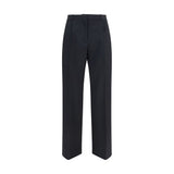 Pantalon évasé noir en laine Oves Aries Our Legacy