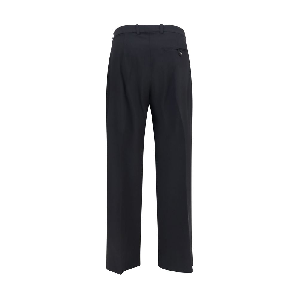 Pantalon évasé noir en laine Oves Aries Our Legacy