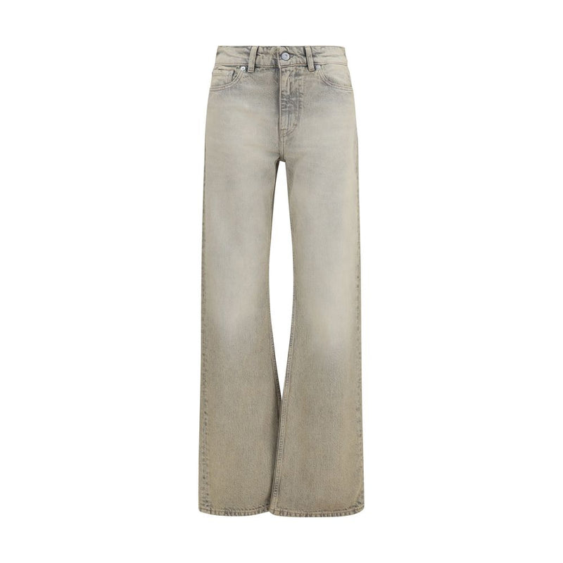 Our Legacy Gray Cotton Straight-Leg Jeans