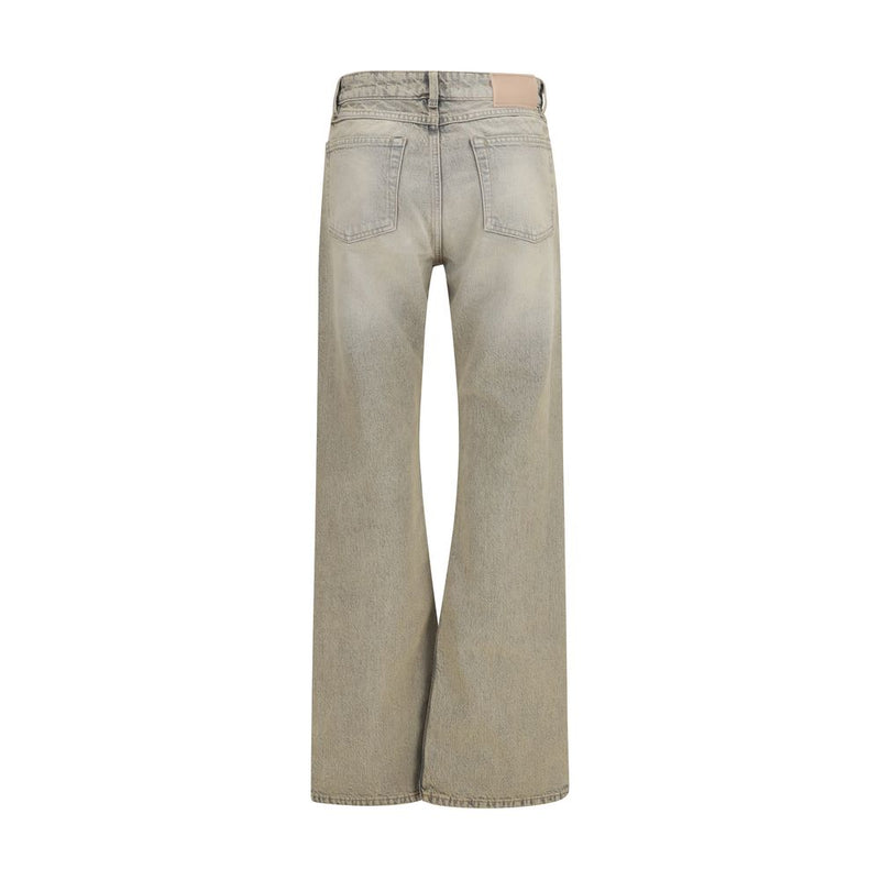 Our Legacy Gray Cotton Straight-Leg Jeans
