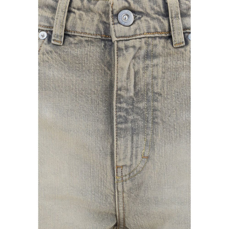 Our Legacy Gray Cotton Straight-Leg Jeans