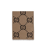Écharpe en soie marron Gucci