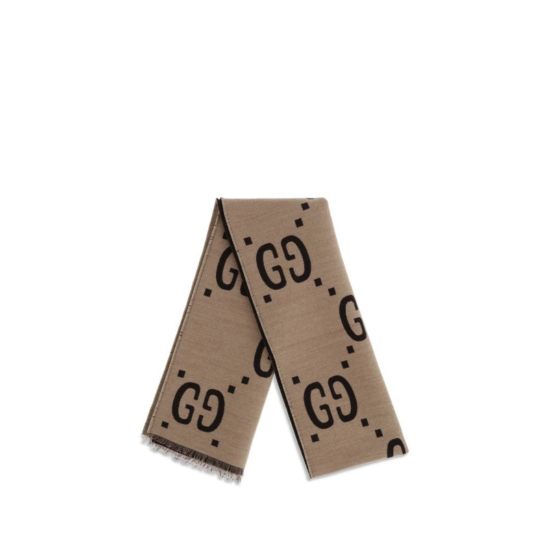 Gucci Brown Silk Scarf - Elegant Accessory for Men