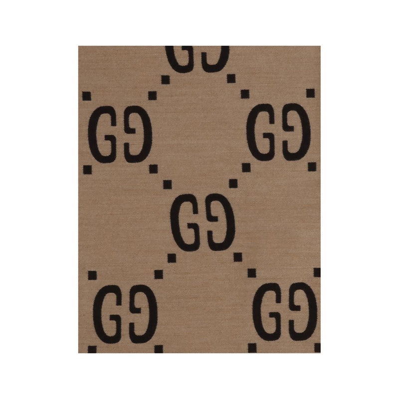 Gucci Brown Silk Scarf - Elegant Accessory for Men