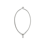 Collier Alexander McQueen en laiton argenté