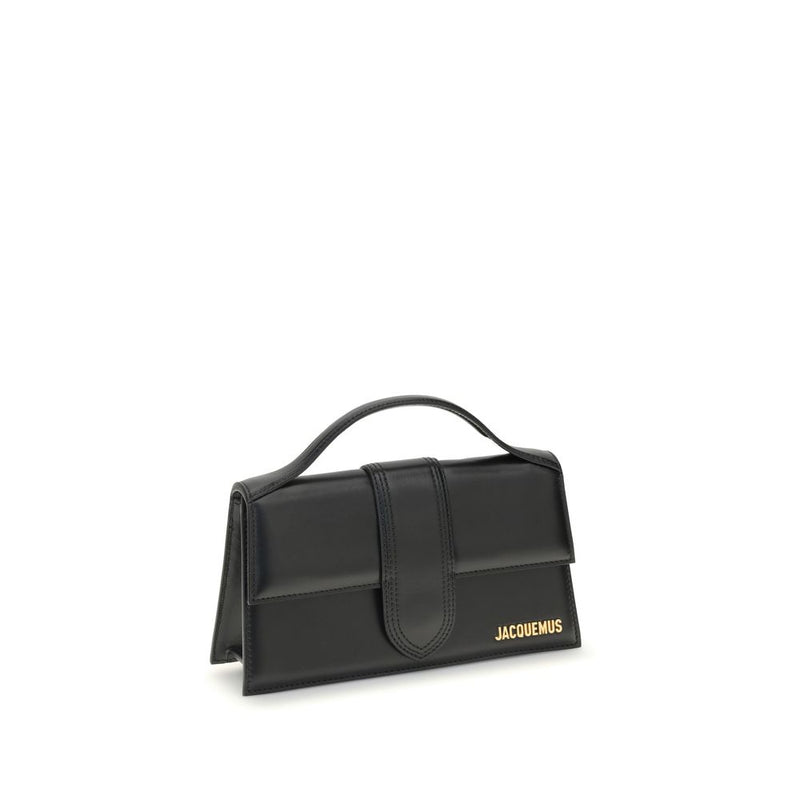 Jacquemus Black Calf Leather Bos Taurus Handbag - Elegant Versatility