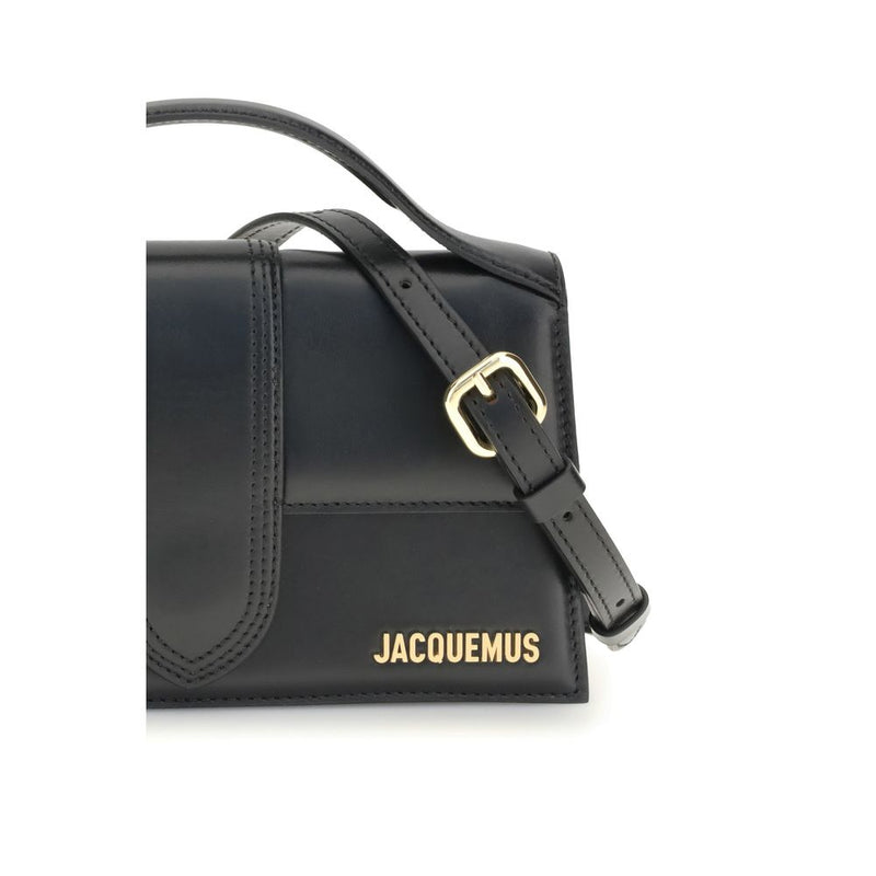 Jacquemus Black Calf Leather Bos Taurus Handbag - Elegant Versatility