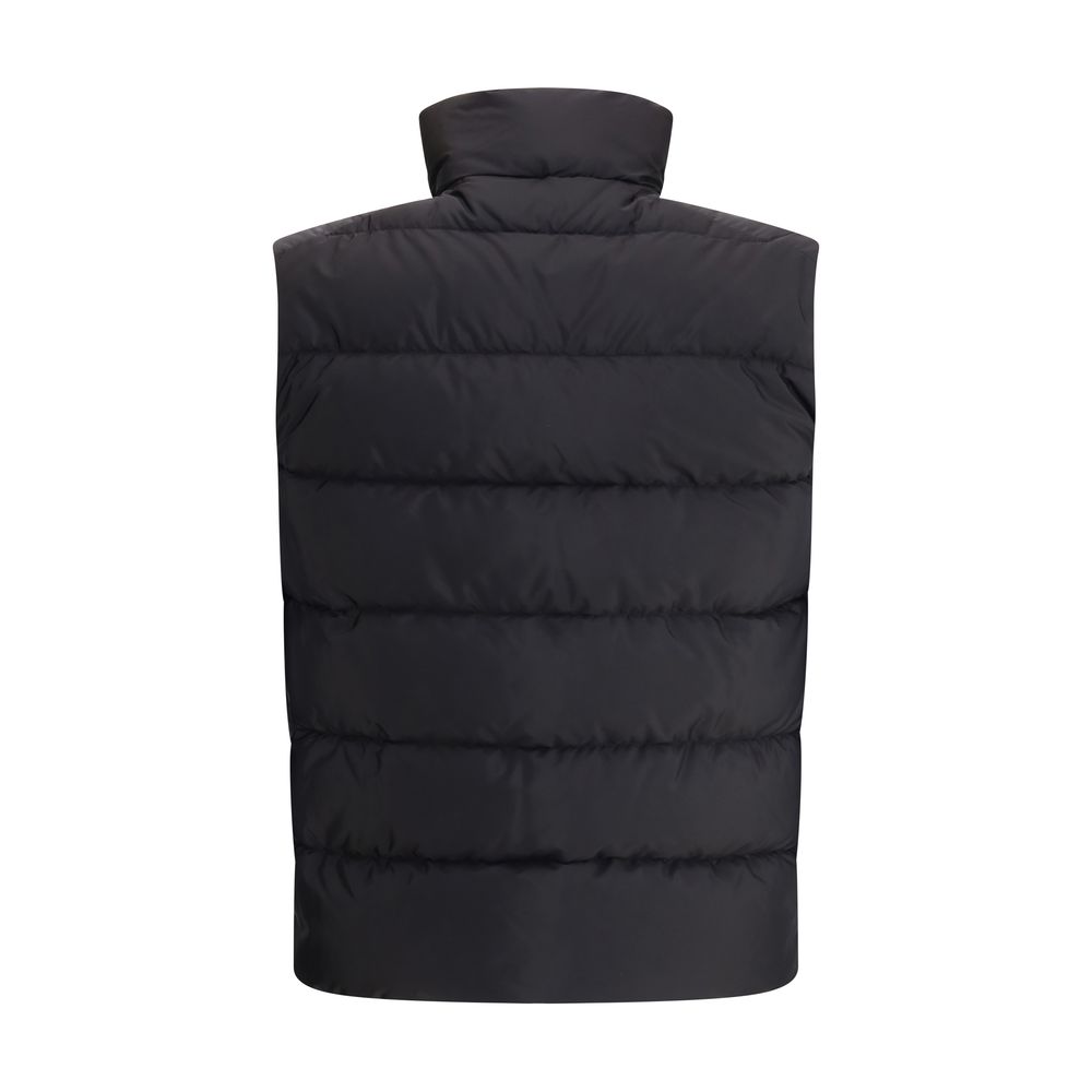 Prada Black Recycled Polyamide Sleeveless Jacket for Men