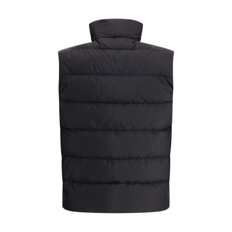 Prada Black Recycled Polyamide Sleeveless Jacket for Men