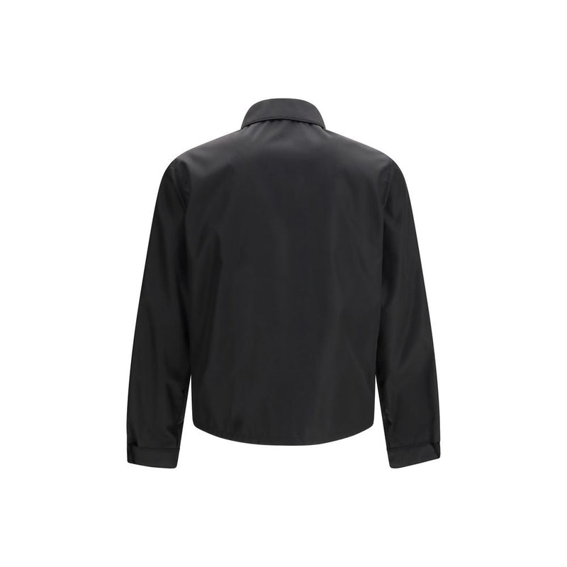 Prada Black Re-Nylon Full-Length Jacket for Men