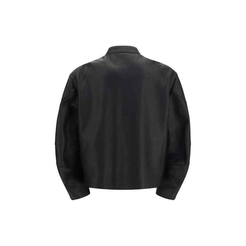Gucci Black Calf Leather Bos Taurus Biker Jacket