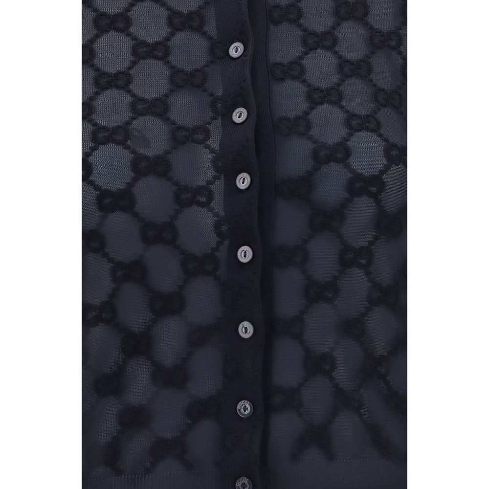 Cardigan Gucci en viscose noir