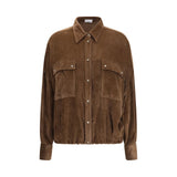 Brunello Cucinelli Brown Viscose Pattern Shirt