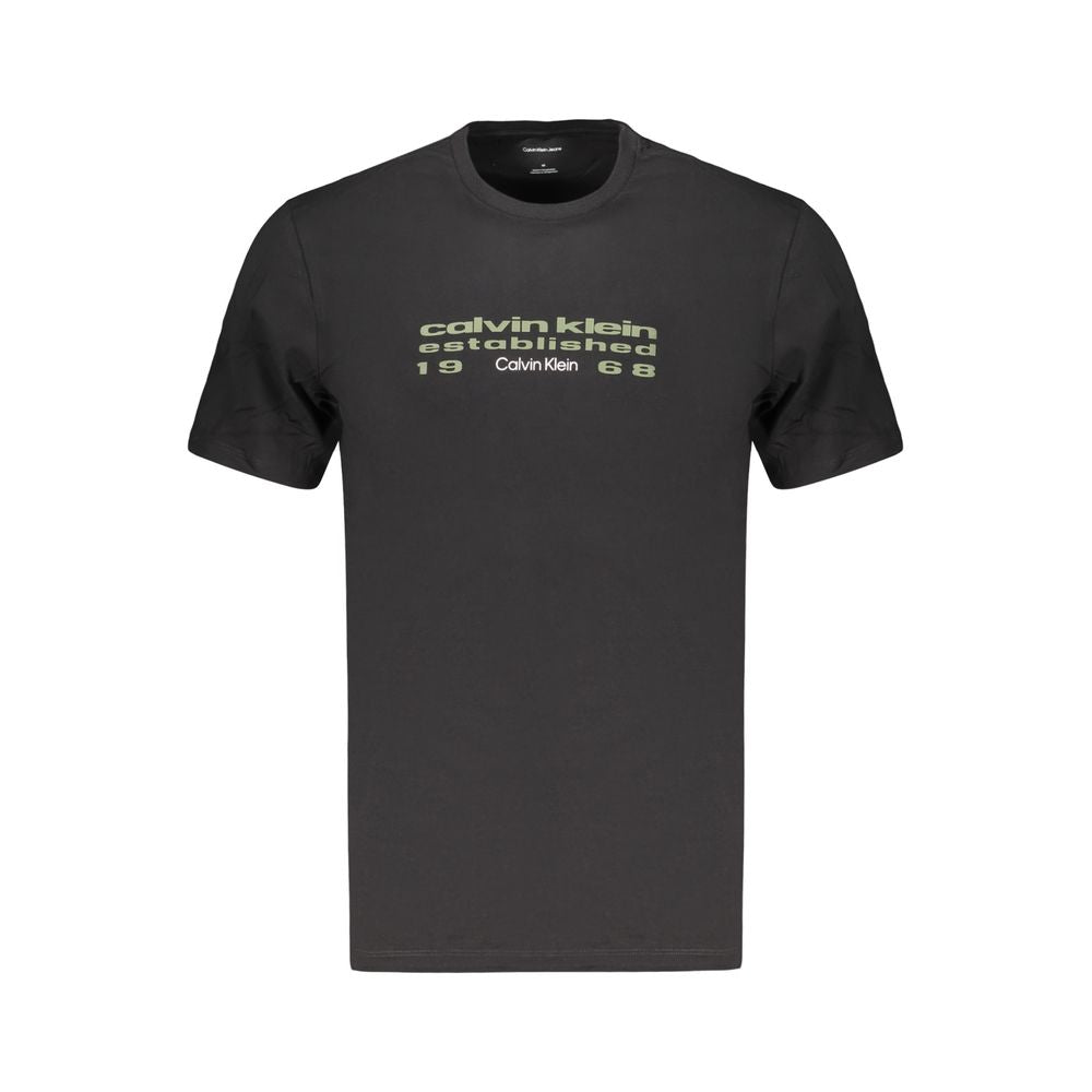 Calvin Klein Black Cotton Men's T-Shirt - Stylish & Comfortable