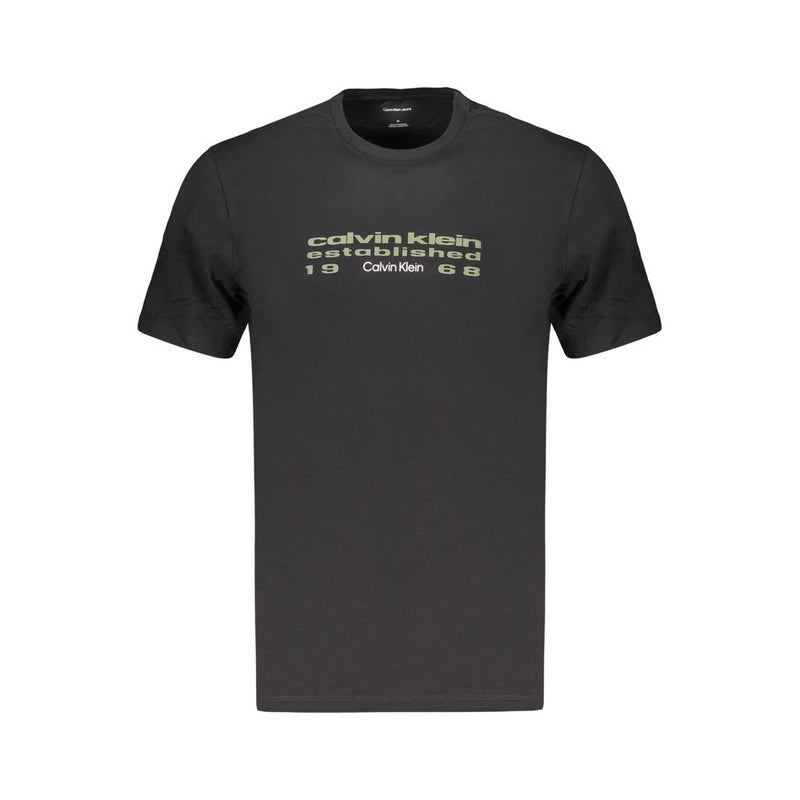 Calvin Klein Black Cotton Men's T-Shirt - Stylish & Comfortable