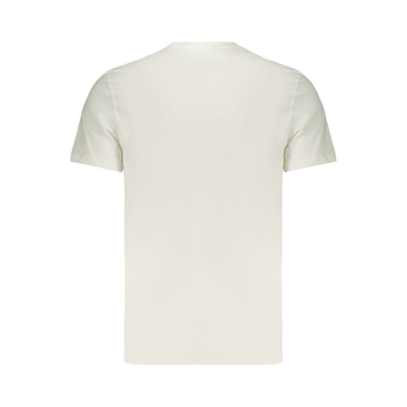 Calvin Klein White Cotton Men's T-Shirt - Classic Crew Neck