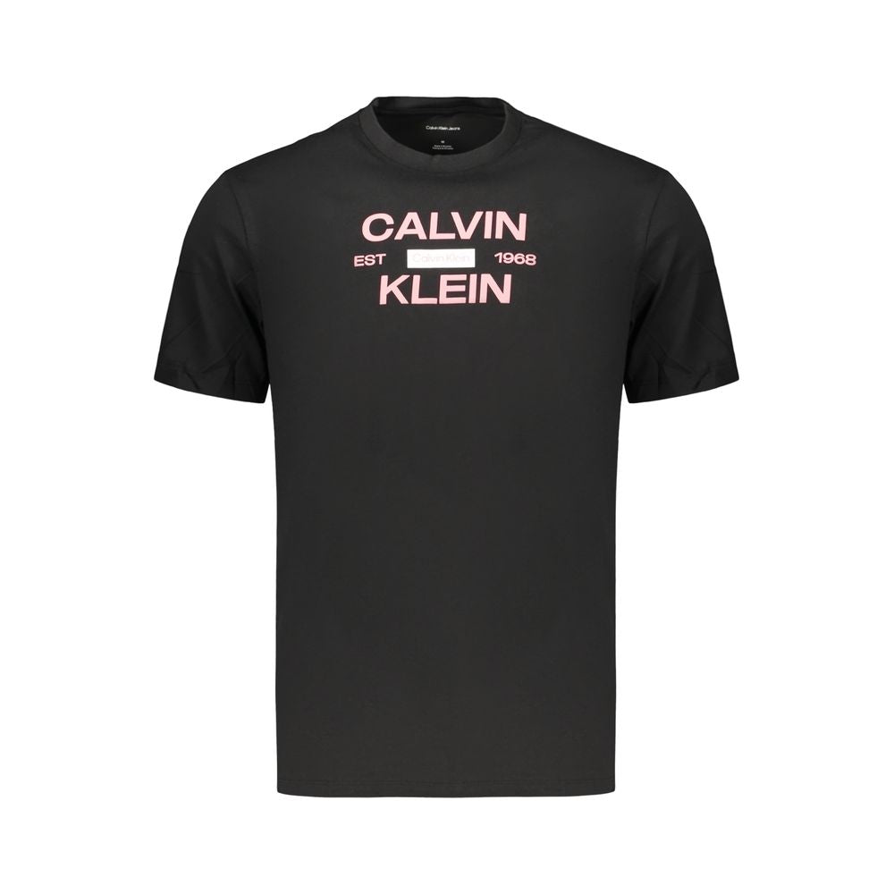 Calvin Klein Black Cotton Men's T-Shirt - Stylish & Comfortable