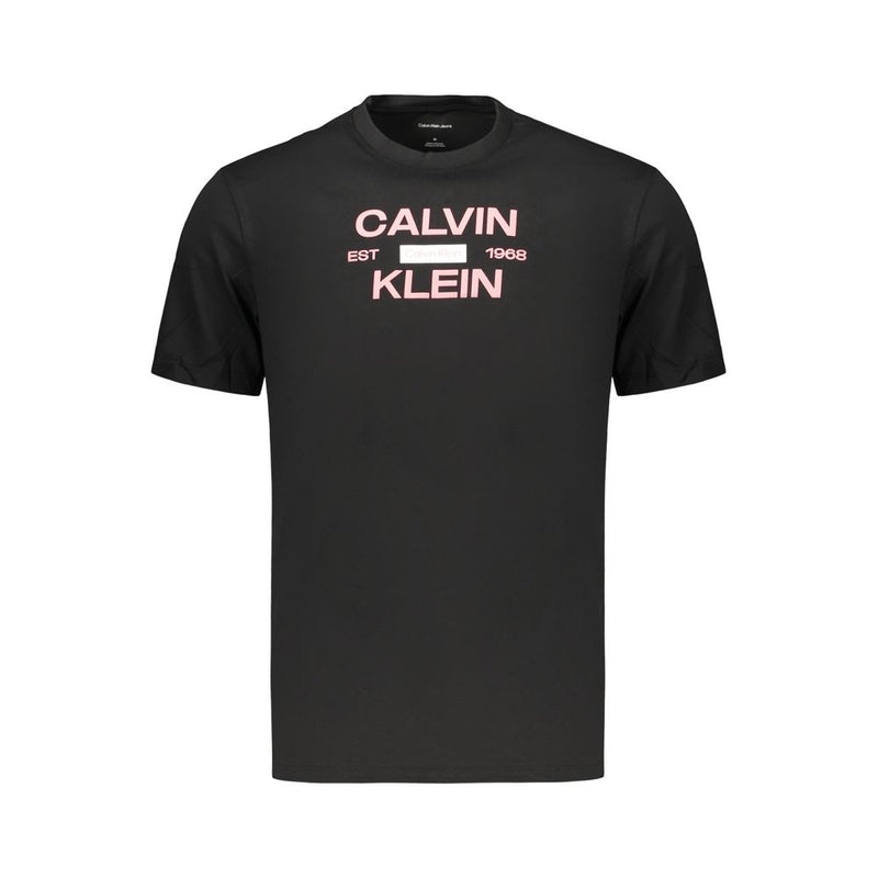 Calvin Klein Black Cotton Men's T-Shirt