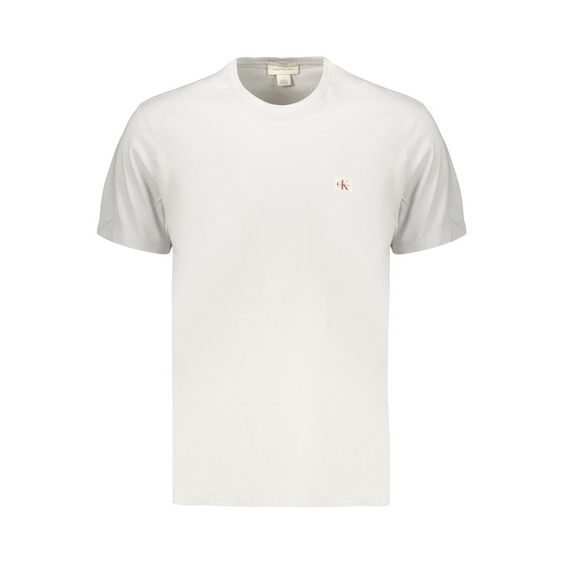 Calvin Klein Gray Cotton Men's T-Shirt - Classic Fit