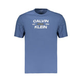 Calvin Klein Blue Cotton Men's T-Shirt - Comfort Meets Style
