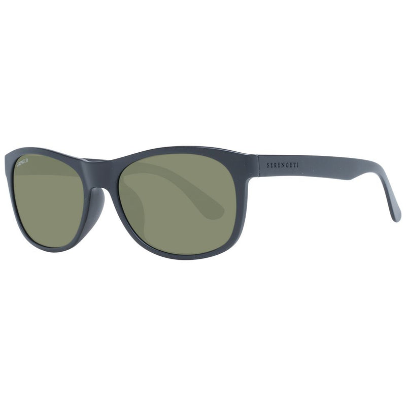 Serengeti Black Plastic Polarized Sunglasses for Unisex