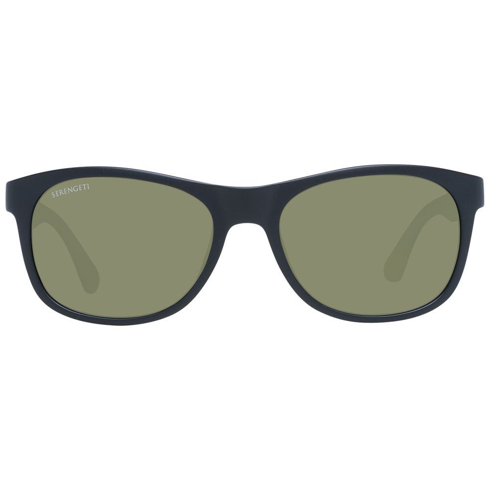 Serengeti Black Plastic Polarized Sunglasses for Unisex