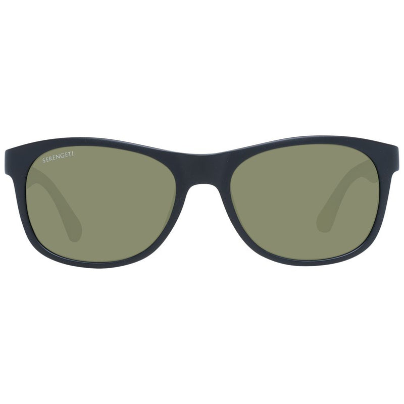 Serengeti Black Plastic Polarized Sunglasses for Unisex