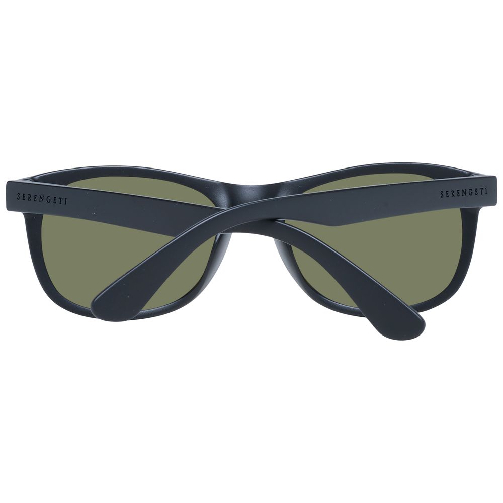 Serengeti Black Plastic Polarized Sunglasses for Unisex