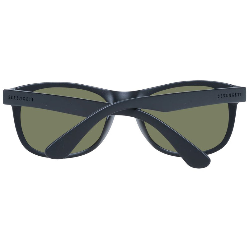 Serengeti Black Plastic Polarized Sunglasses for Unisex